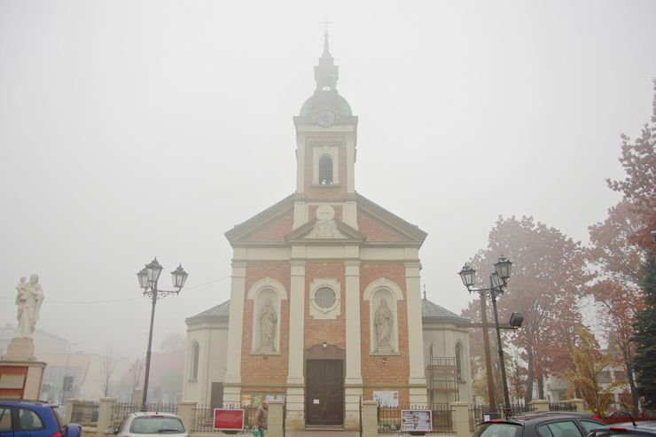 街の中心にある教会