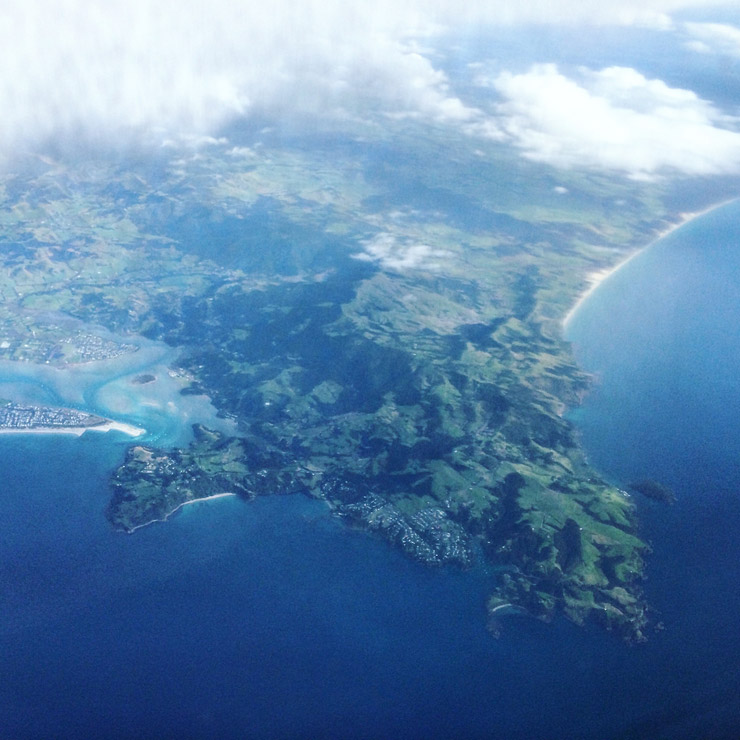 ニュージーランド上空